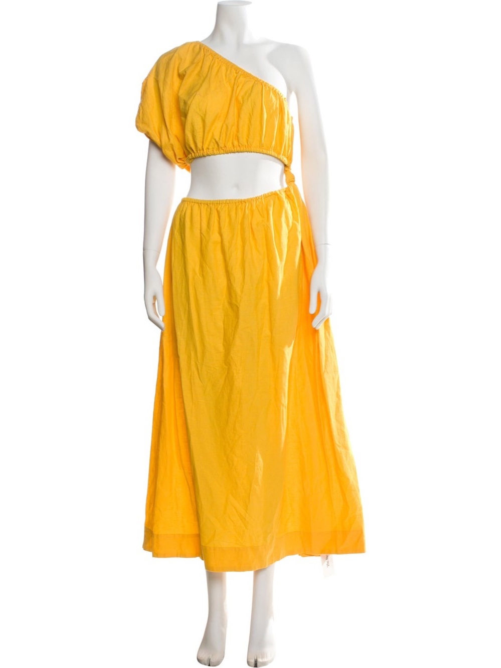 Farm Rio Evening Gown
Yellow One-Shoulder Maxi Skirt Set | XL